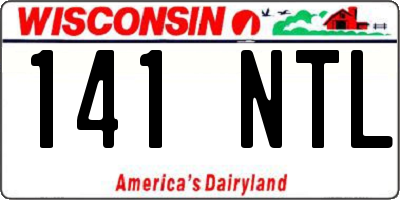 WI license plate 141NTL