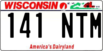 WI license plate 141NTM