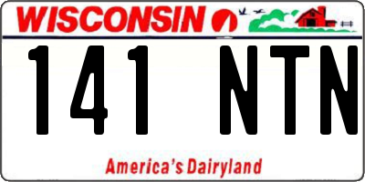 WI license plate 141NTN
