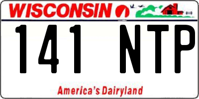WI license plate 141NTP