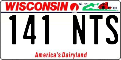 WI license plate 141NTS