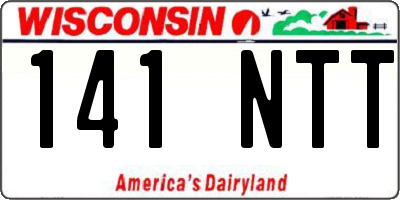 WI license plate 141NTT