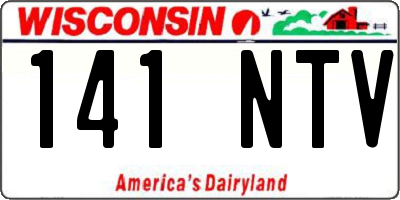 WI license plate 141NTV