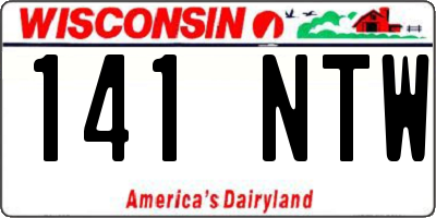 WI license plate 141NTW