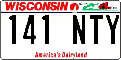 WI license plate 141NTY