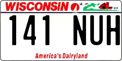 WI license plate 141NUH