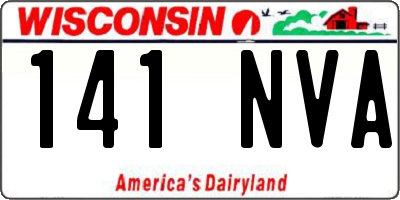 WI license plate 141NVA