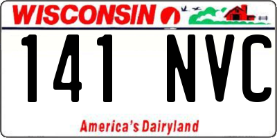 WI license plate 141NVC