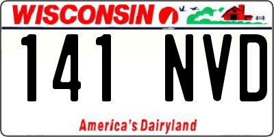 WI license plate 141NVD