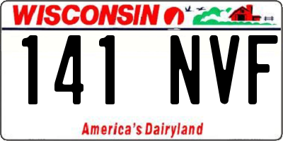 WI license plate 141NVF