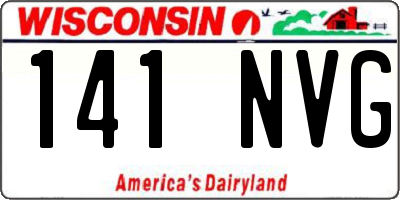 WI license plate 141NVG