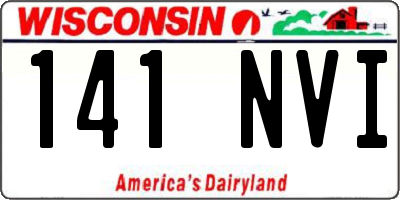 WI license plate 141NVI
