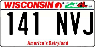 WI license plate 141NVJ