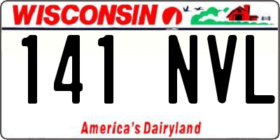 WI license plate 141NVL