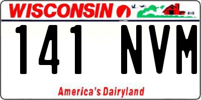 WI license plate 141NVM