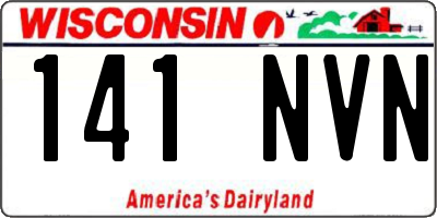 WI license plate 141NVN