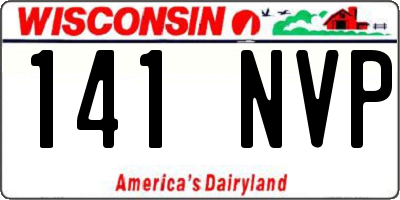WI license plate 141NVP