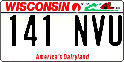 WI license plate 141NVU