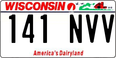 WI license plate 141NVV