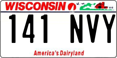 WI license plate 141NVY