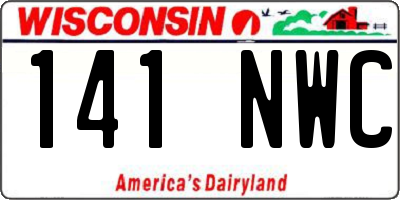 WI license plate 141NWC