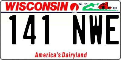 WI license plate 141NWE