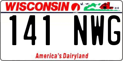 WI license plate 141NWG