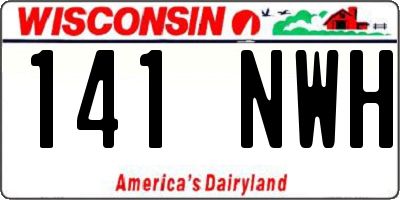 WI license plate 141NWH