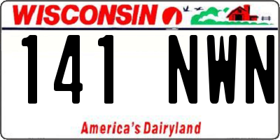 WI license plate 141NWN
