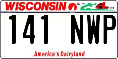 WI license plate 141NWP