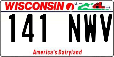 WI license plate 141NWV