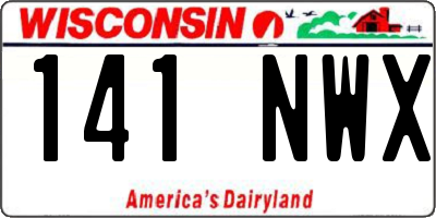 WI license plate 141NWX