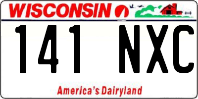 WI license plate 141NXC