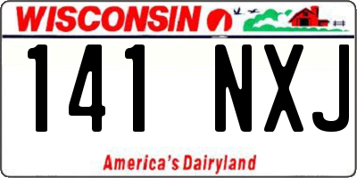 WI license plate 141NXJ