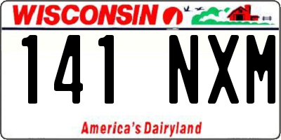 WI license plate 141NXM