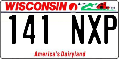 WI license plate 141NXP