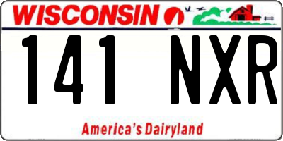 WI license plate 141NXR