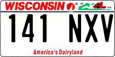 WI license plate 141NXV