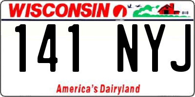 WI license plate 141NYJ