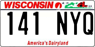 WI license plate 141NYQ