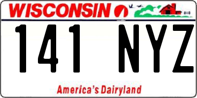 WI license plate 141NYZ