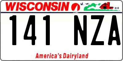 WI license plate 141NZA