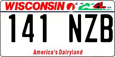 WI license plate 141NZB