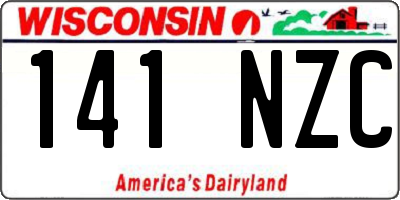 WI license plate 141NZC