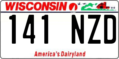 WI license plate 141NZD