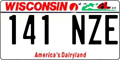 WI license plate 141NZE
