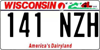 WI license plate 141NZH