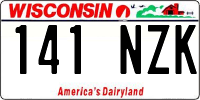 WI license plate 141NZK