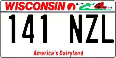 WI license plate 141NZL