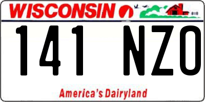 WI license plate 141NZO